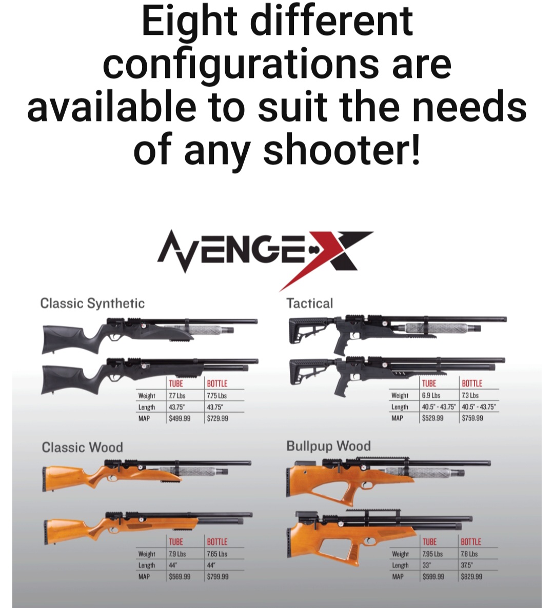 Avenge-X Modular PCP Air Rifle – Air Venturi. The power of air.