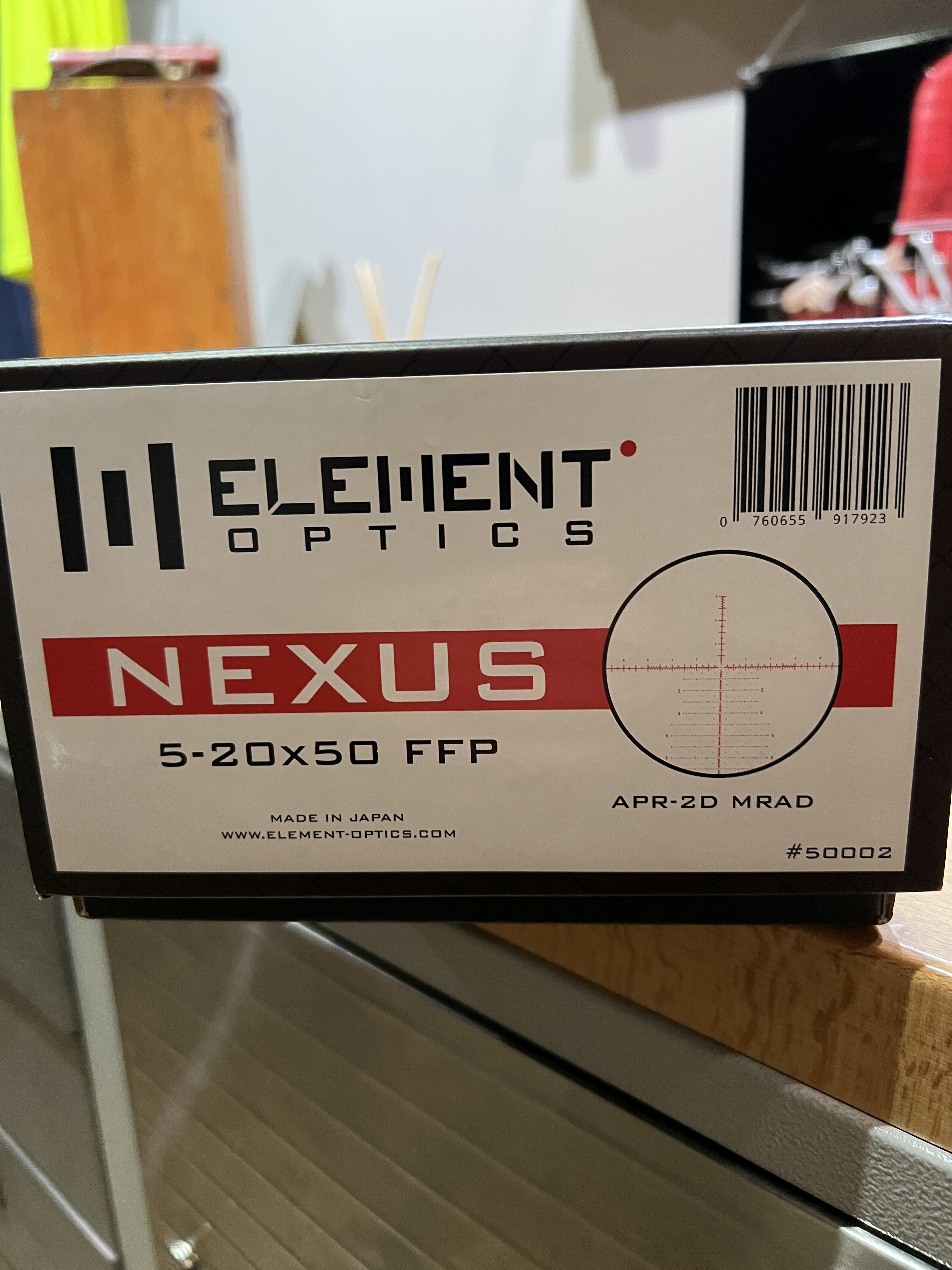 Element Optics Nexus 5-20x50 FFP Rifle Scope Instruction Manual