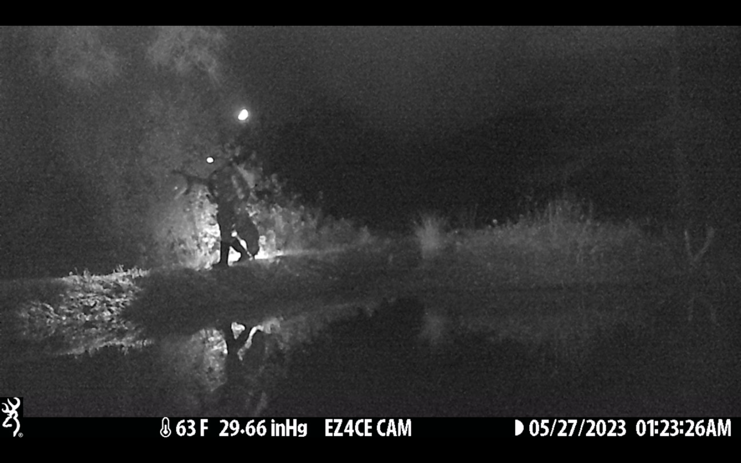 Me Toting Gear and Beaver Out Across GH Beaver Dam Early Morning 05:27:23.png