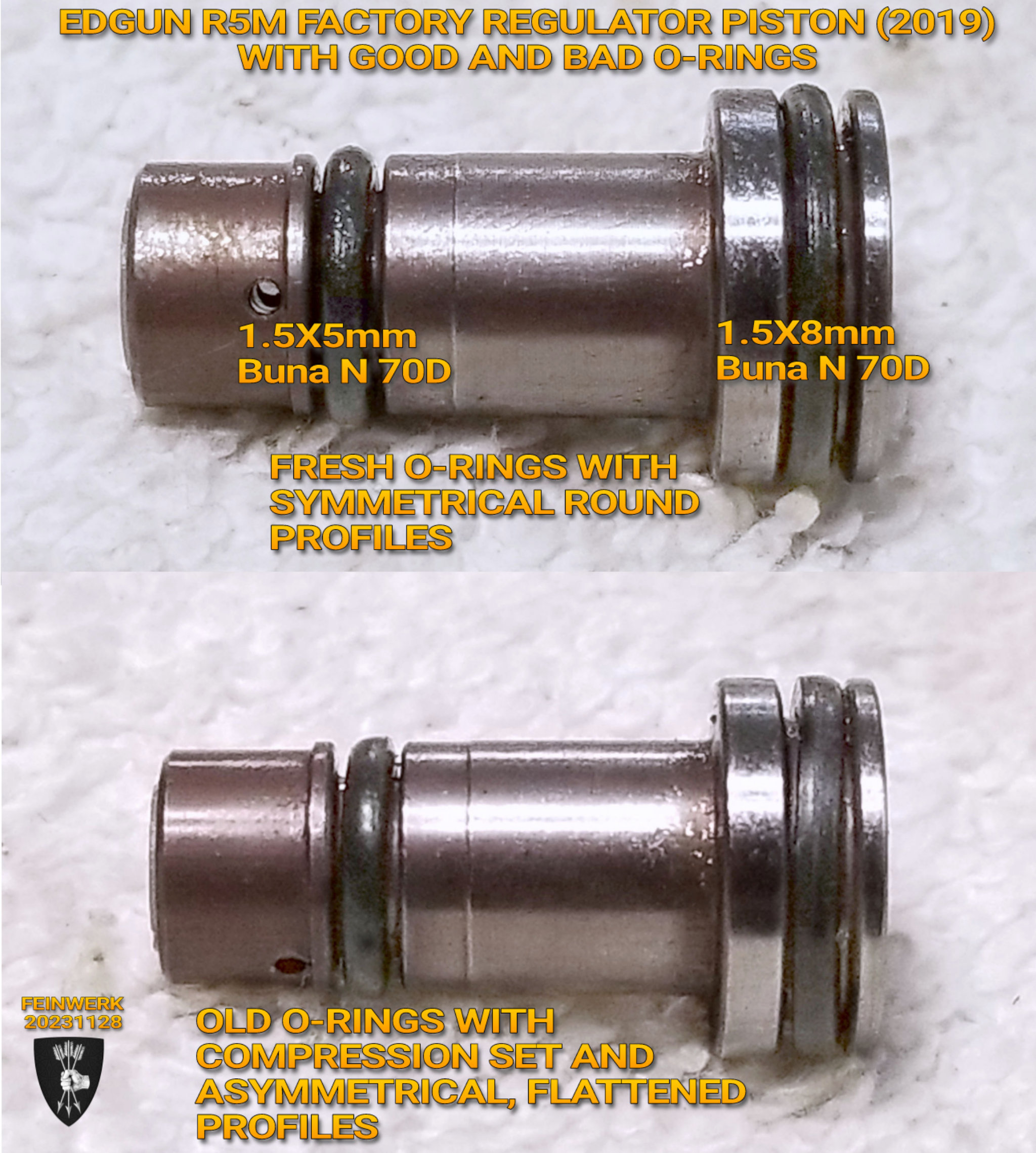 R5M Regulator Piston with Good & Bad Orings 20231105 annotated.jpg