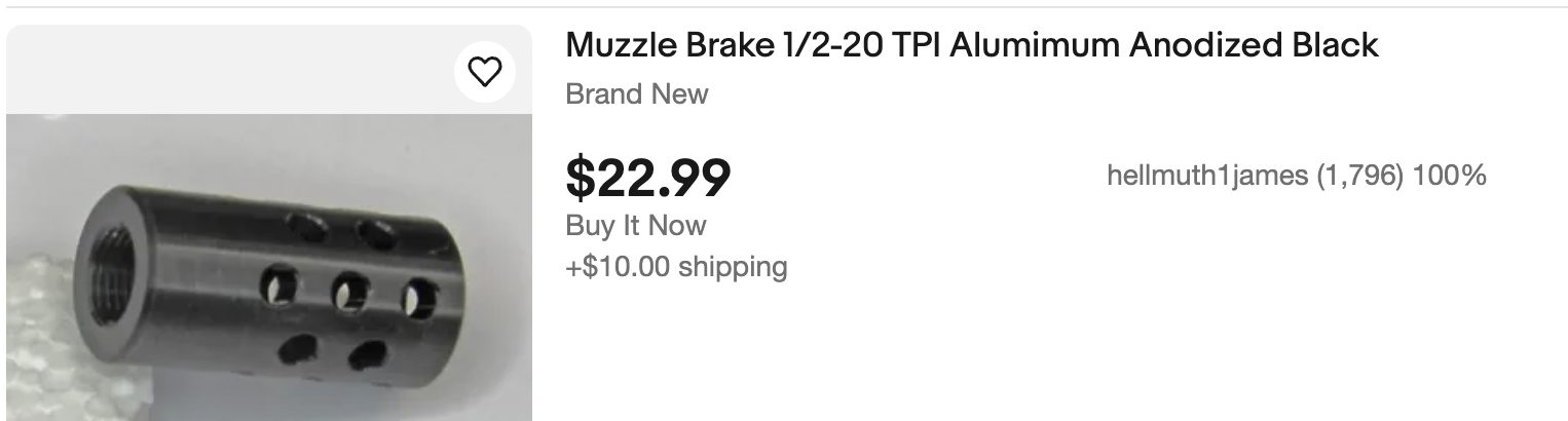 barrel muzzle brakes for harmonics