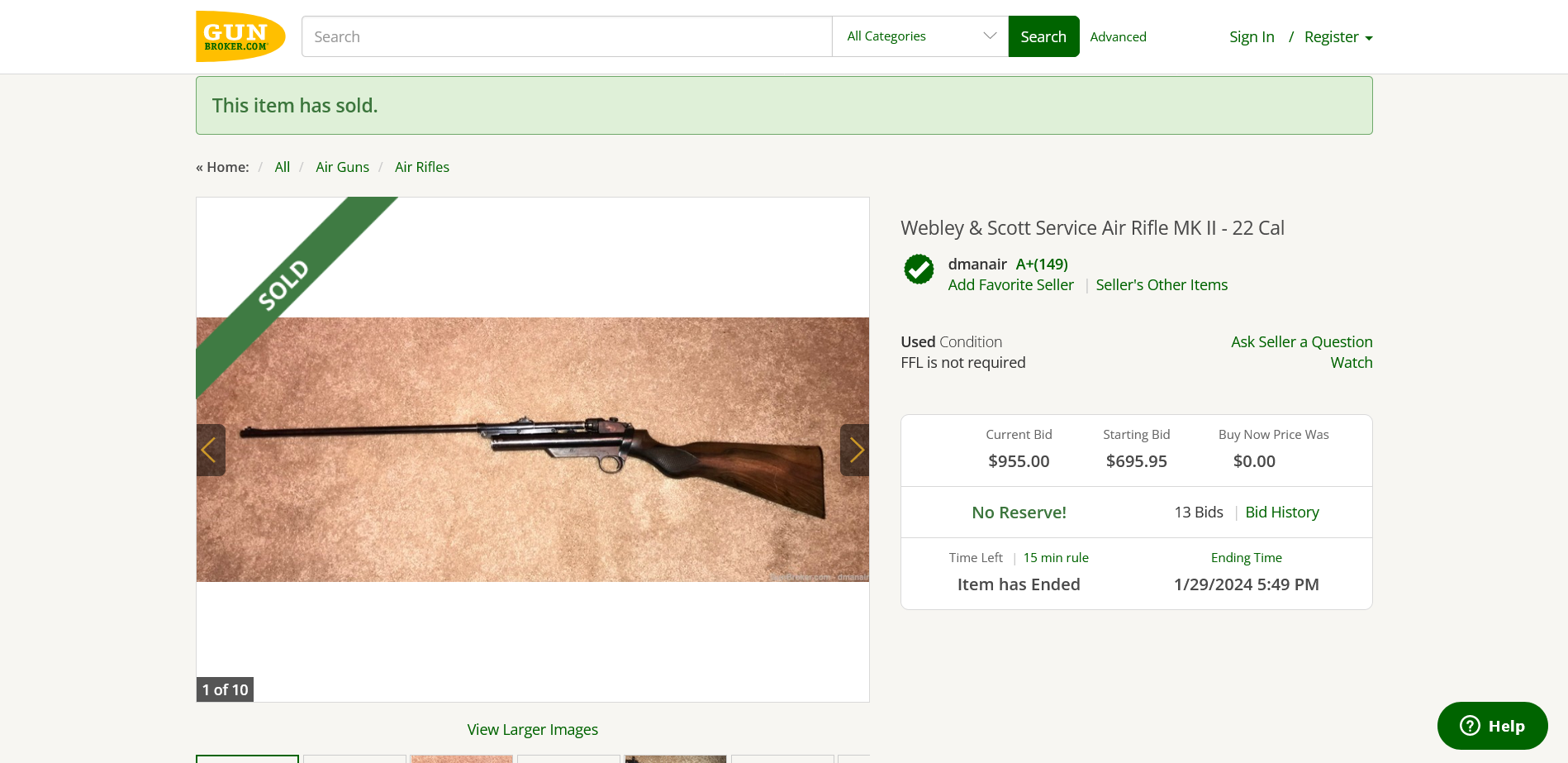 Screenshot 2024-01-29 at 20-02-48 Webley & Scott Service Air Rifle MK II - 22 Cal - Air Rifles...png