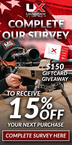 Umarex Airgun Survey - 15% OFF and a chance at $150 gift card! | Airgun  Forum | Airgun Nation | Best Airgun Site | Airgun Message Board